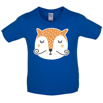 Smiley Face Mr Fox Kids T Shirt