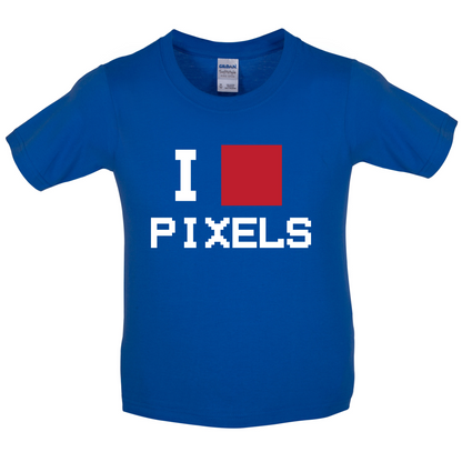 Pixel Heart Kids T Shirt