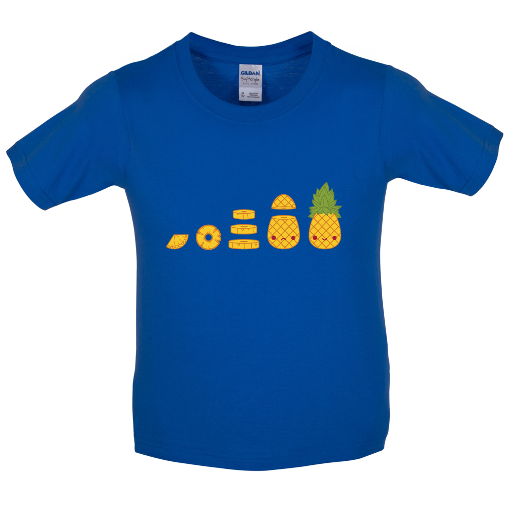 Evolution Of Pineapple Kids T Shirt