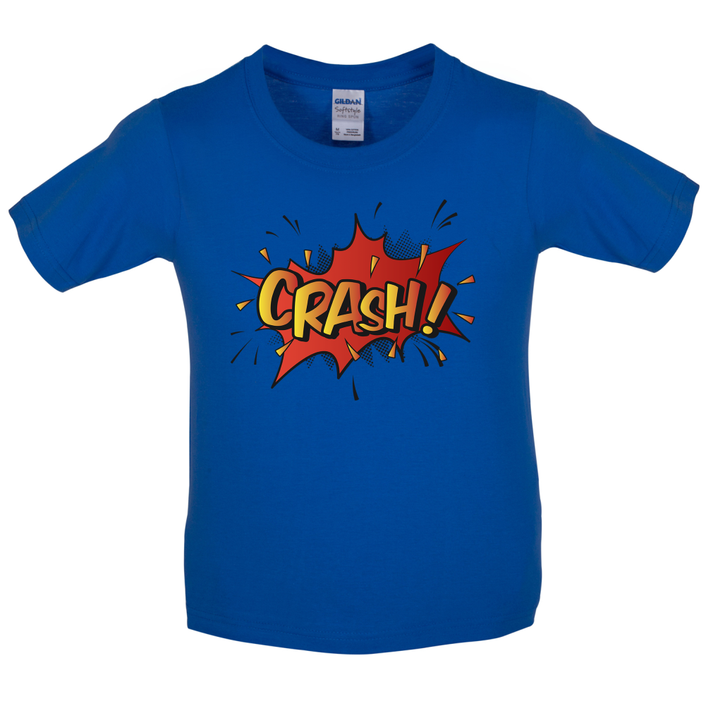 CRASH! Word Art Kids T Shirt
