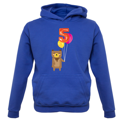 5th Birthday Bear Kids T Shirt