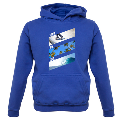 Skate Sun Surf Kids T Shirt