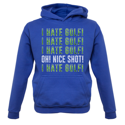 I Hate Golf Kids T Shirt