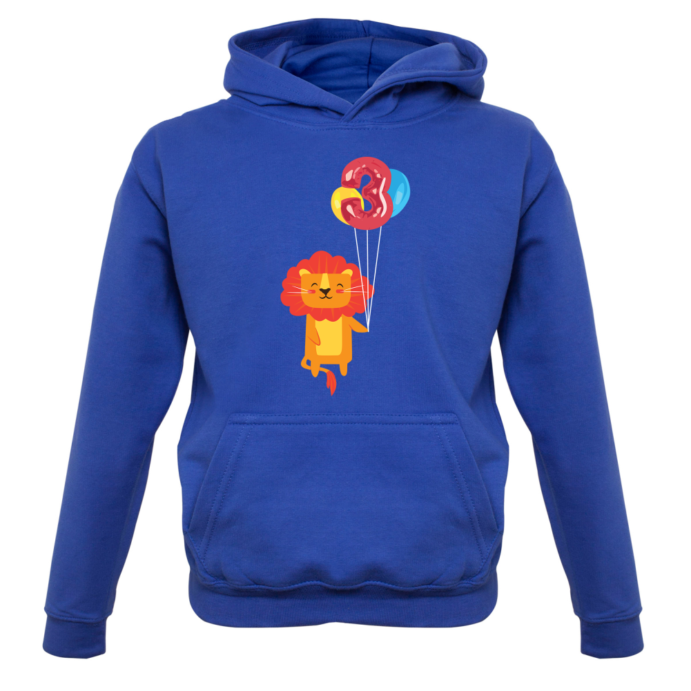 3rd Birthday Lion Kids T Shirt