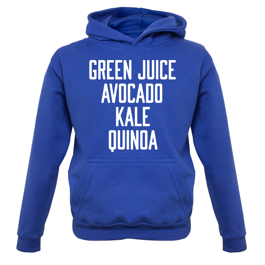 Green Juice Avocado Kale Kids T Shirt