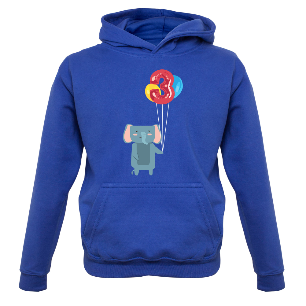 3rd Birthday Elephant Kids T Shirt