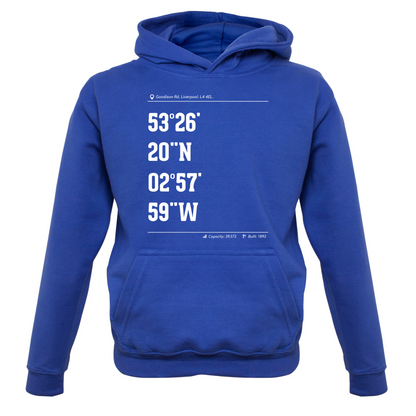 Stadium Coordinates Evertonians Kids T Shirt