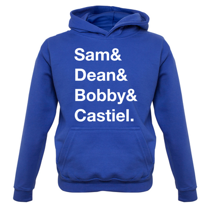 Sam & Dean & Bobby & Castiel Kids T Shirt