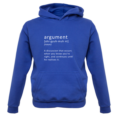 Funny Definition Argument Kids T Shirt