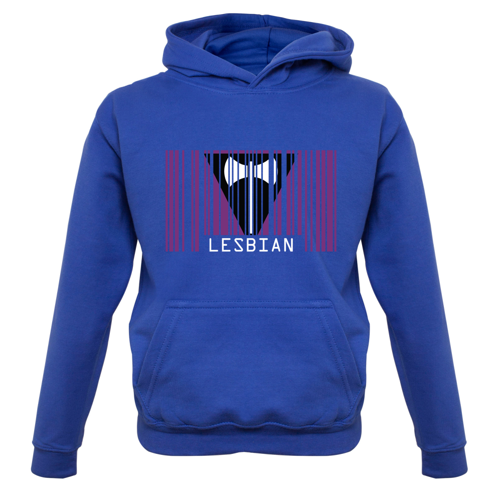 LGBT Barcode Flags - Lesbian Kids T Shirt