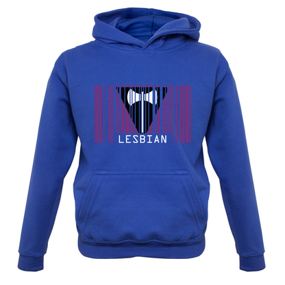LGBT Barcode Flags - Lesbian Kids T Shirt