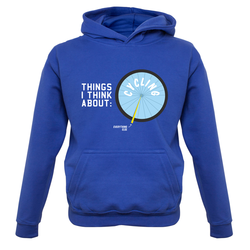 I Thiink About Cycling Kids T Shirt