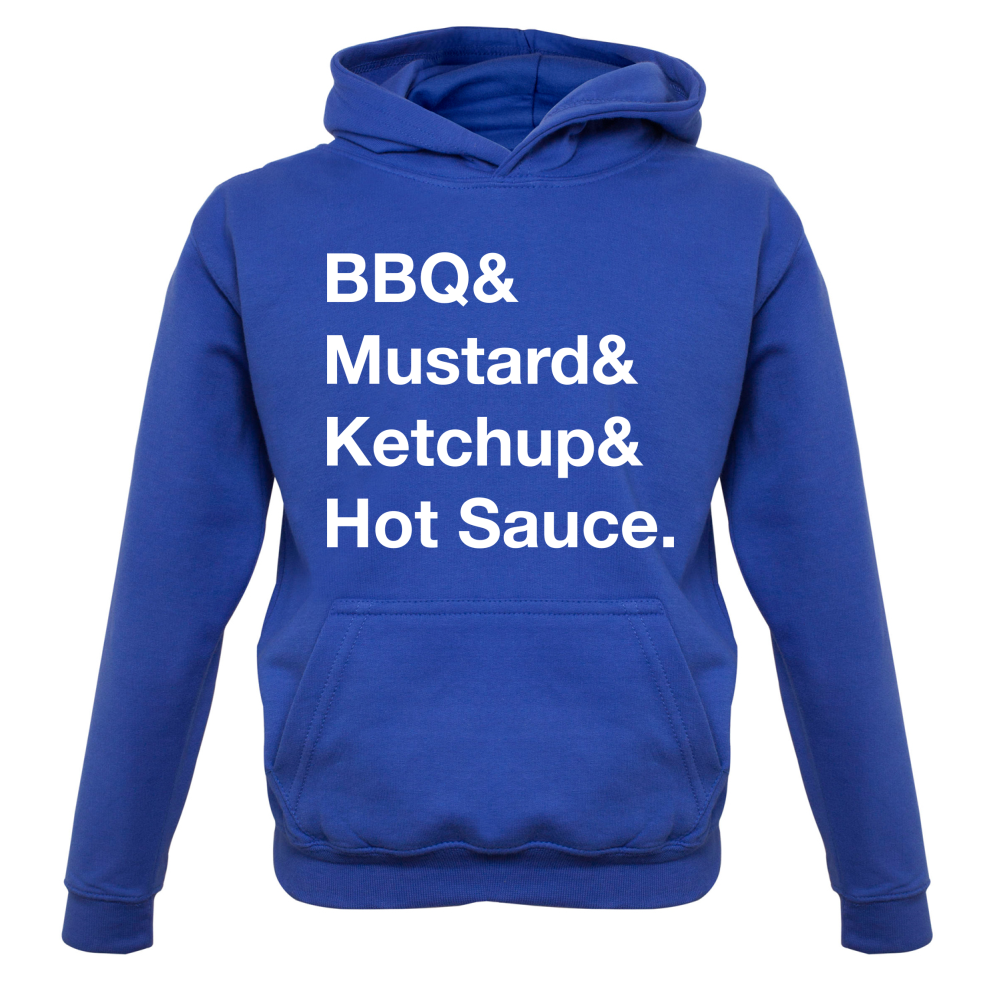 BBQ & Mustart & Ketchup Kids T Shirt