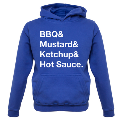 BBQ & Mustart & Ketchup Kids T Shirt