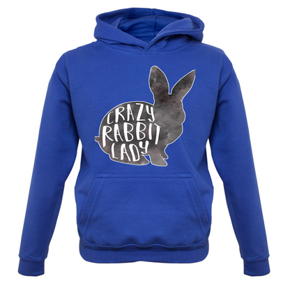 Crazy Rabbit Lady Kids T Shirt