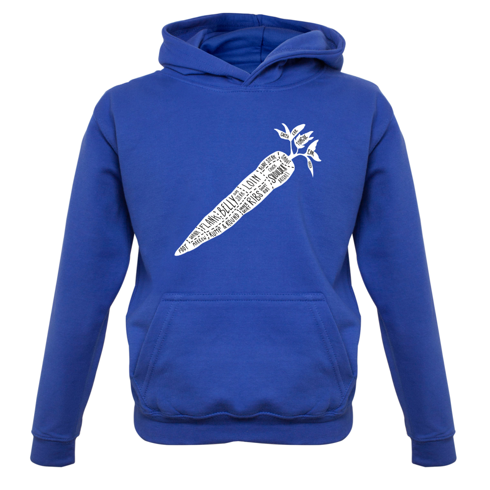 Butcher Carrot Diagram Kids T Shirt