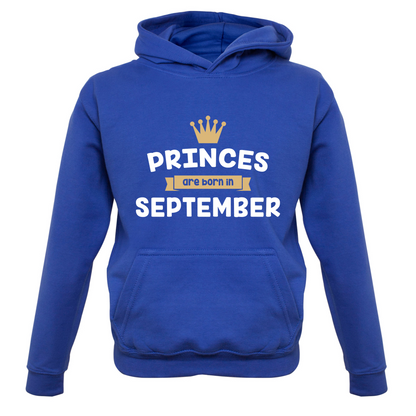 Princes Are Born In September Kids T Shirt