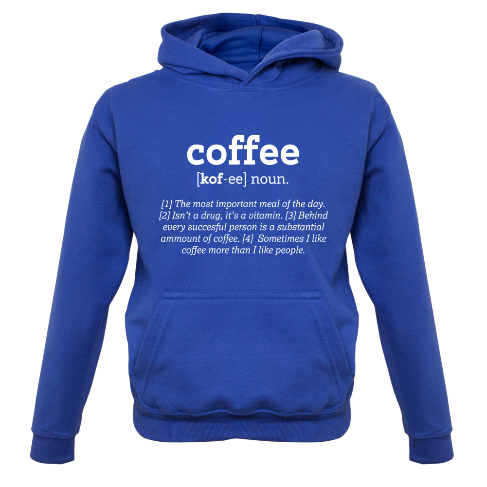 Definition Coffee Kids T Shirt