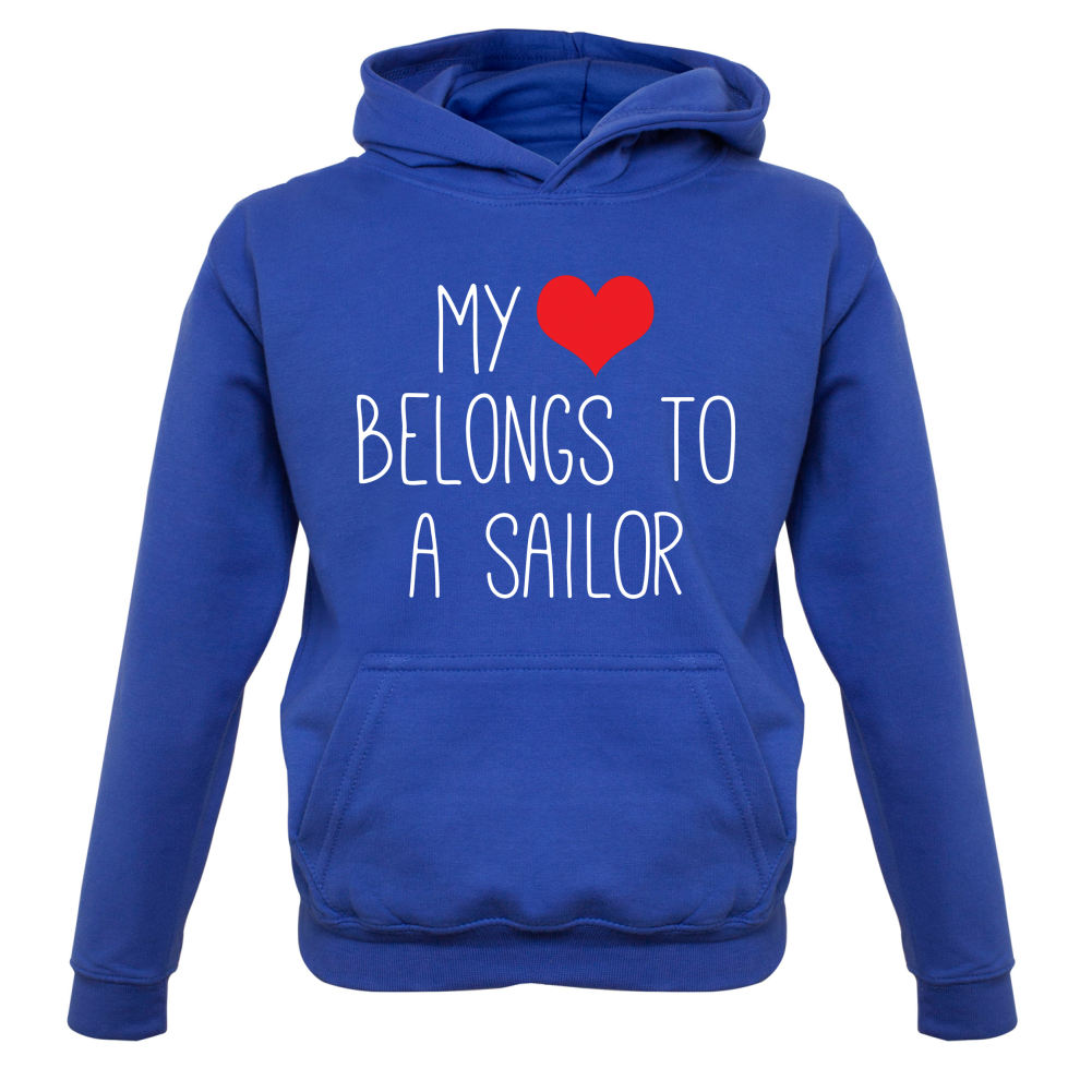 My Heart Belongs To A Sailor Kids T Shirt