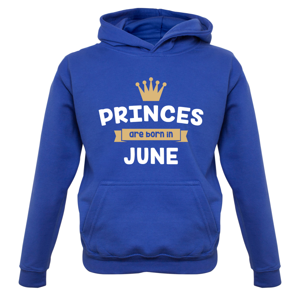 Princes Are Born In June Kids T Shirt