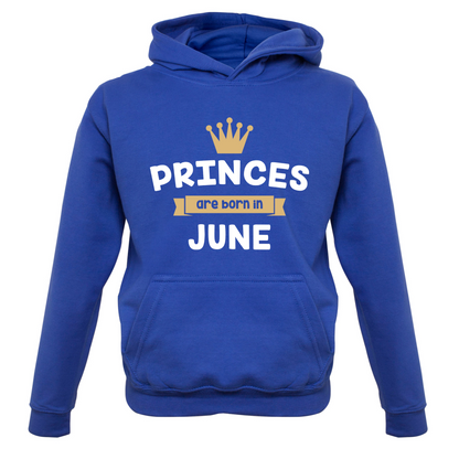 Princes Are Born In June Kids T Shirt