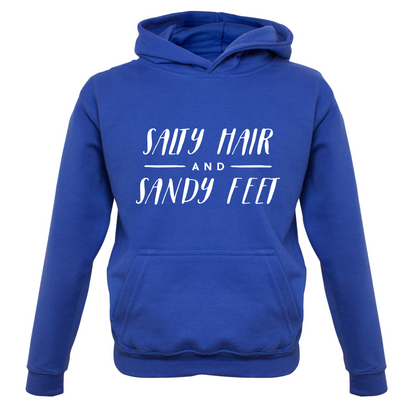 Salty Hair And Sandy Feet Kids T Shirt