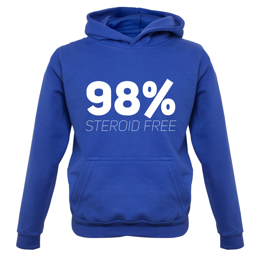 98% Steroid Free Kids T Shirt