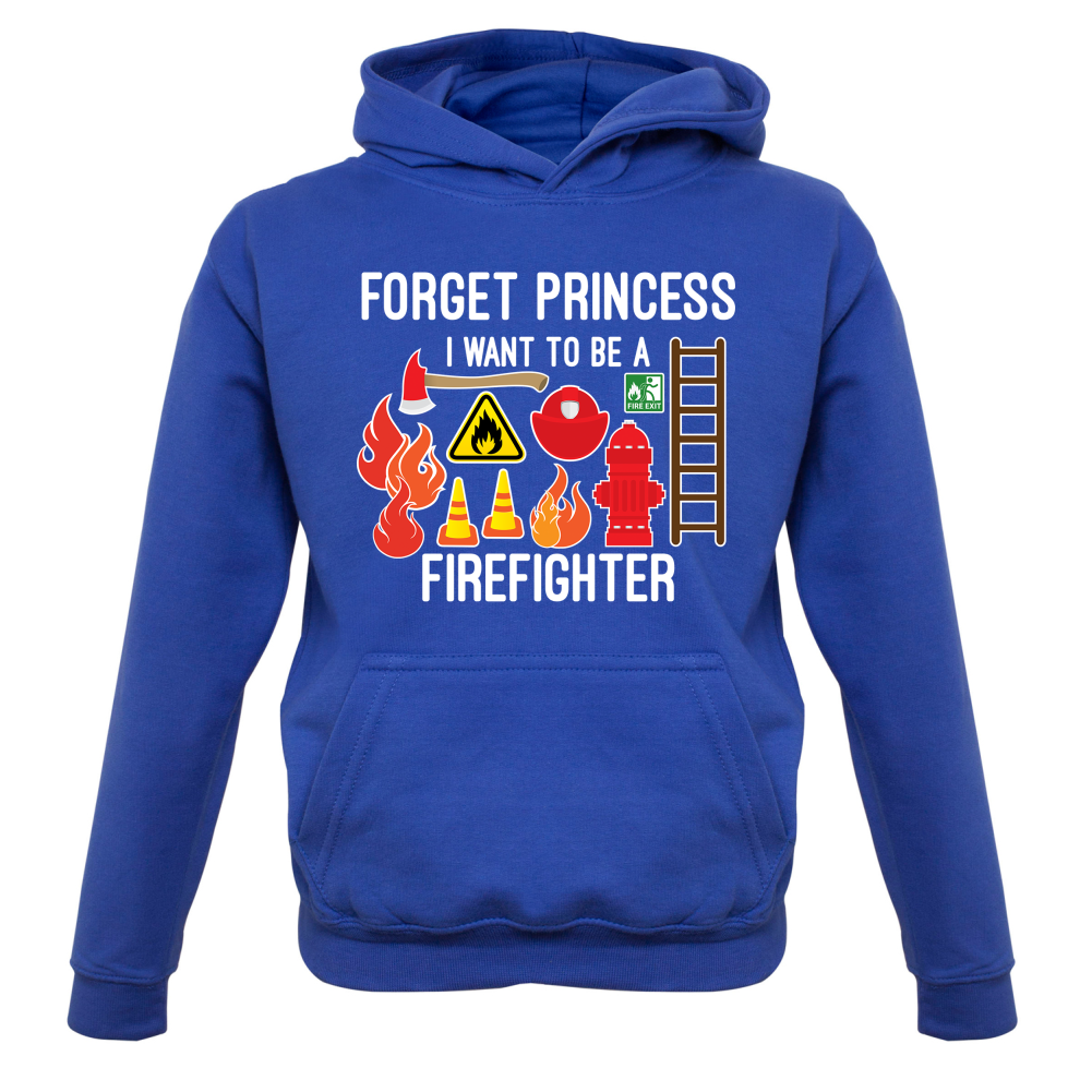 Forget Princess FireFighter Kids T Shirt