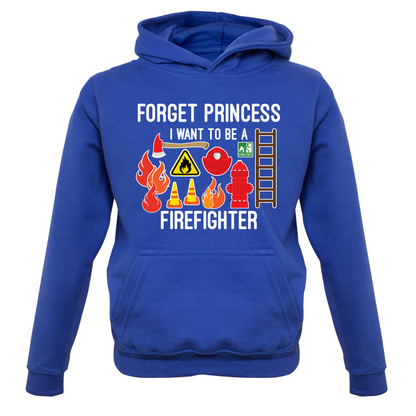 Forget Princess FireFighter Kids T Shirt
