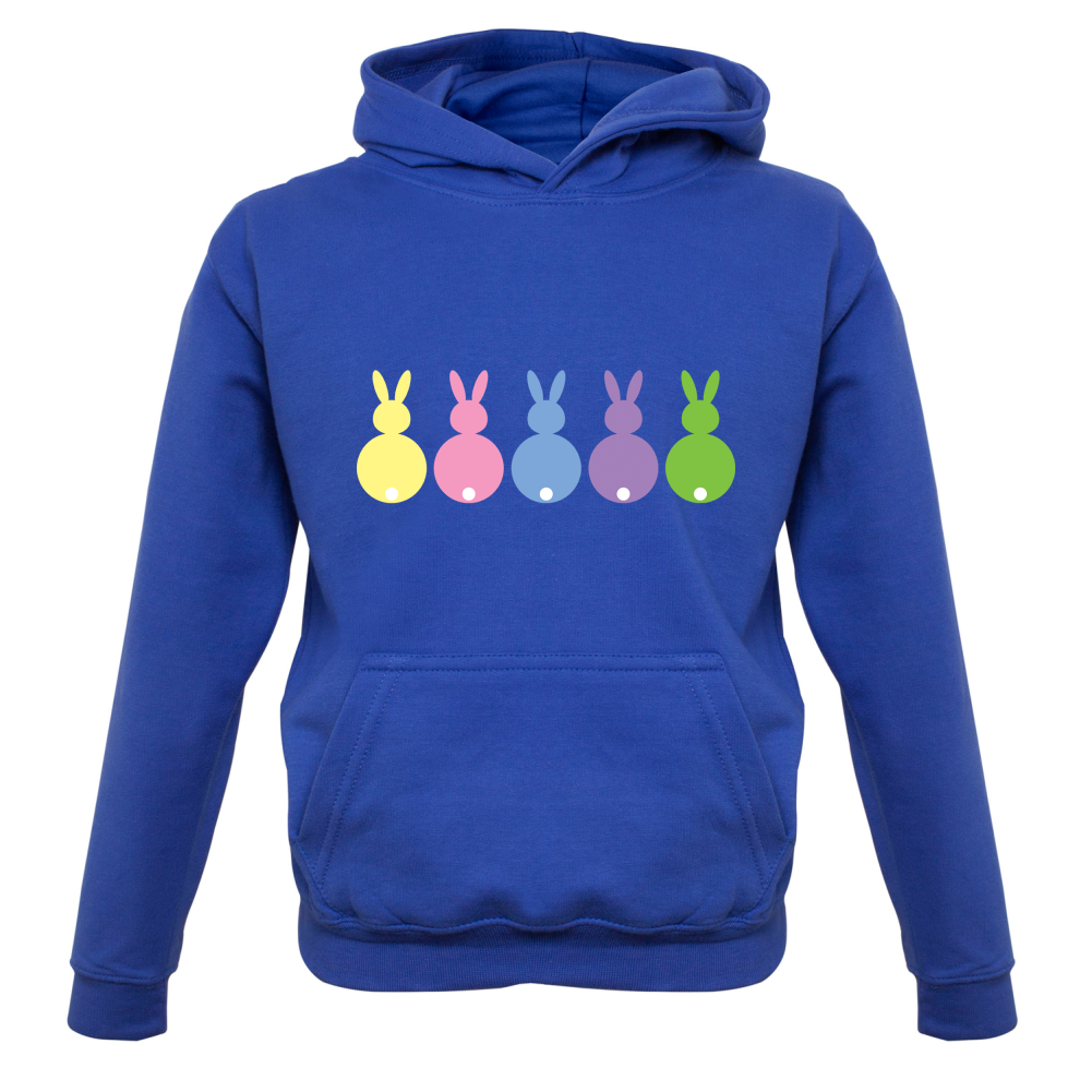 Multi Colour Easter Bunny's Kids T Shirt