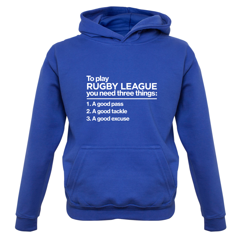 To Play Rugby League Kids T Shirt