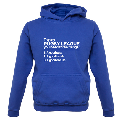 To Play Rugby League Kids T Shirt