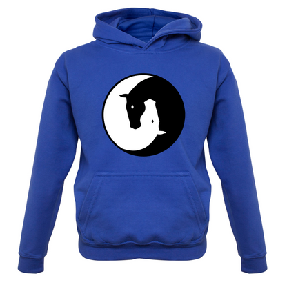 Yin Yang Horses Kids T Shirt