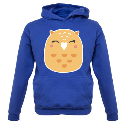 Smiley Face Mrs Owl Kids T Shirt