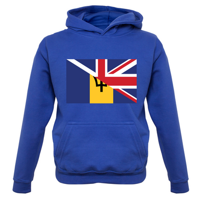 Half Barbados Half UK Kids T Shirt