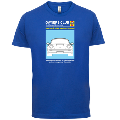 Car Owners Manual 930 Turbo T Shirt