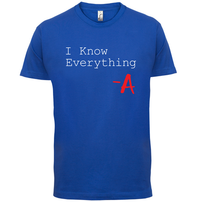 I Know Everything T Shirt