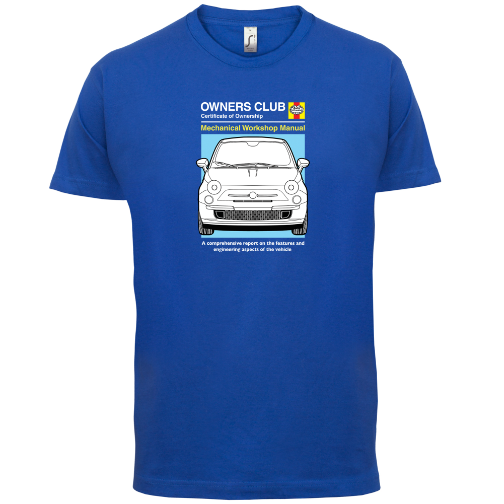 Car Owners Manual Fiat 500 T Shirt