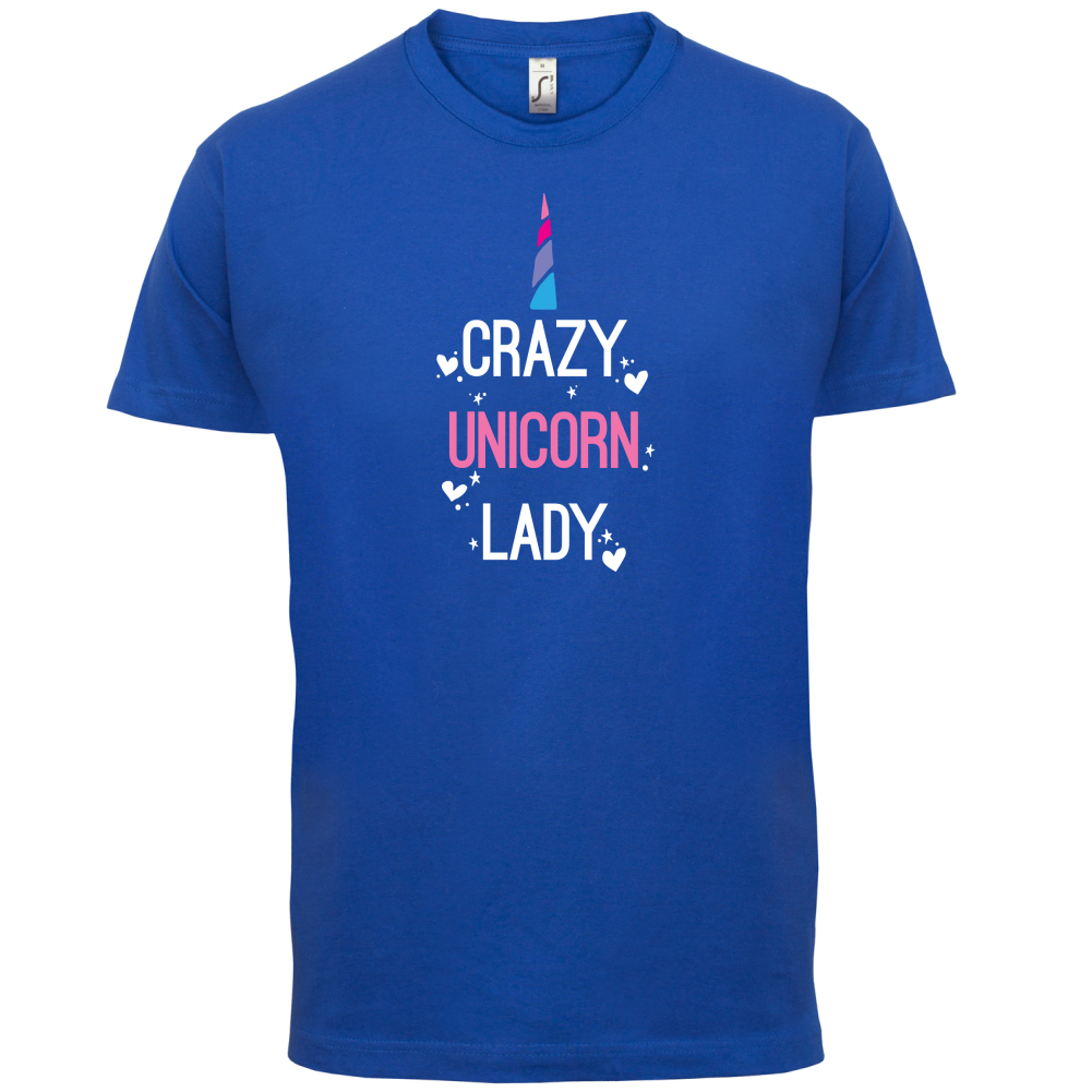 Crazy Unicorn Lady T Shirt