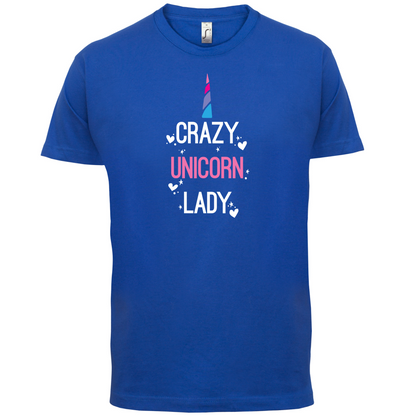 Crazy Unicorn Lady T Shirt