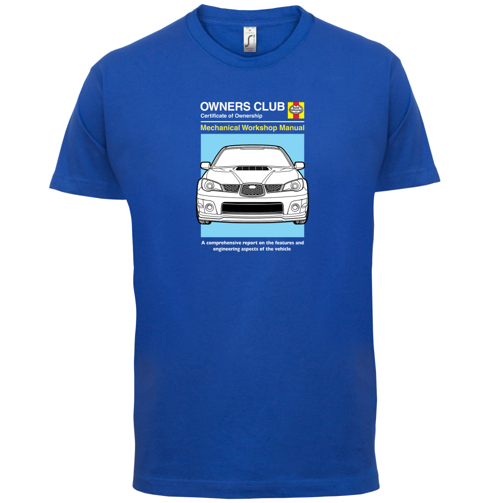 Car Owners Manual Impreza T Shirt