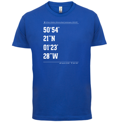 Stadium Coordinates Southampton T Shirt
