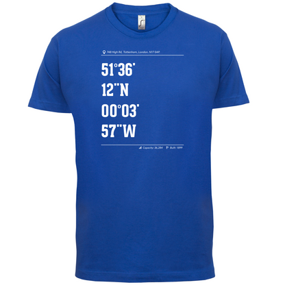 Stadium Coordinates Tottenham T Shirt