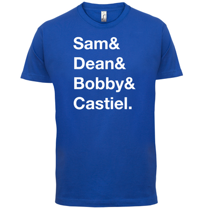 Sam & Dean & Bobby & Castiel T Shirt