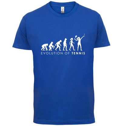 Evolution Of Woman Tennis T Shirt