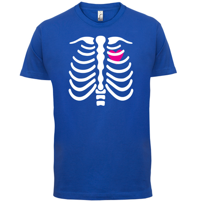 Pink Heart Skeleton T Shirt