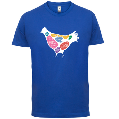 Butcher Chicken Diagram T Shirt