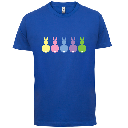 Multi Colour Easter Bunny's T Shirt