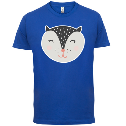 Smiley Face Badger T Shirt