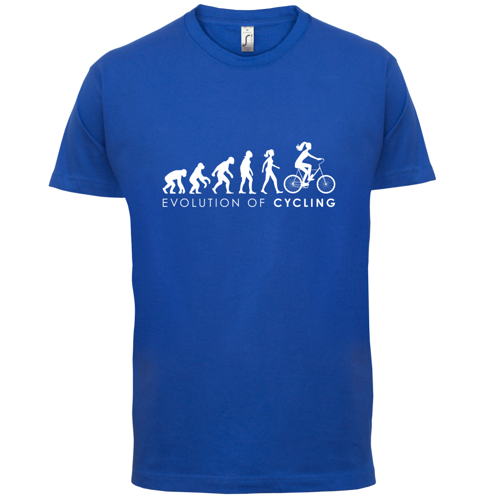 Evolution Of Woman Cycling T Shirt